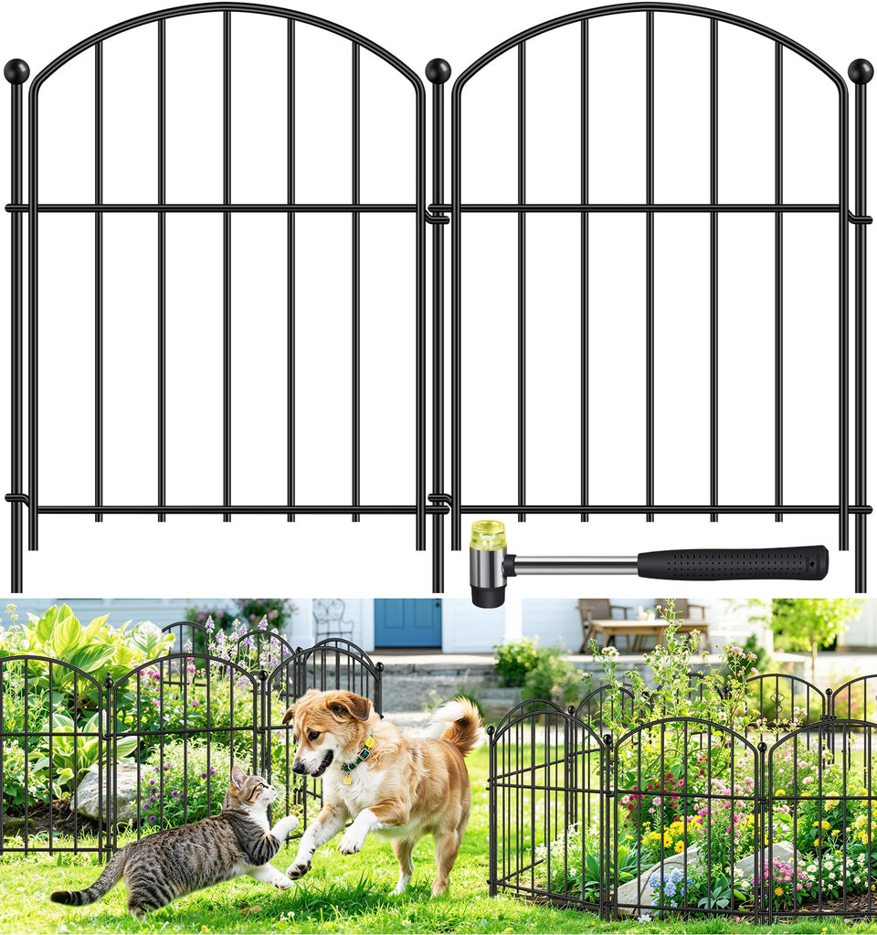 GAXI decorative garden fence with arch design defining garden boundaries and enhancing curb appeal