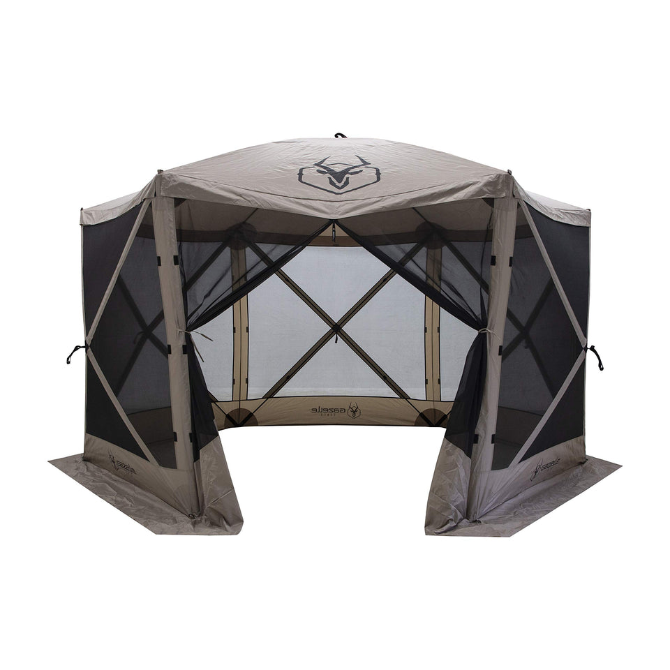 Gazelle Tents G6 packed in oversized duffle bag for easy transport