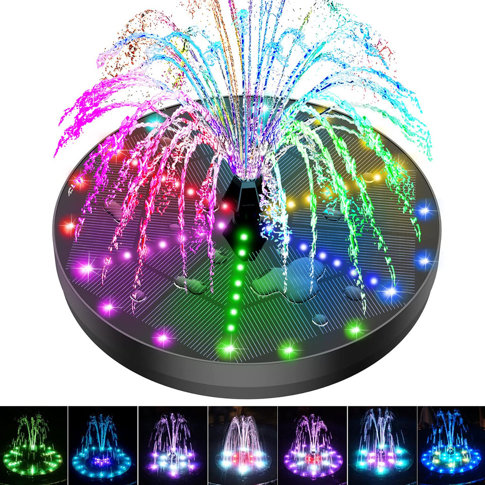 GAIZERL solar bird bath fountain pump in action adds a focal point to garden ponds