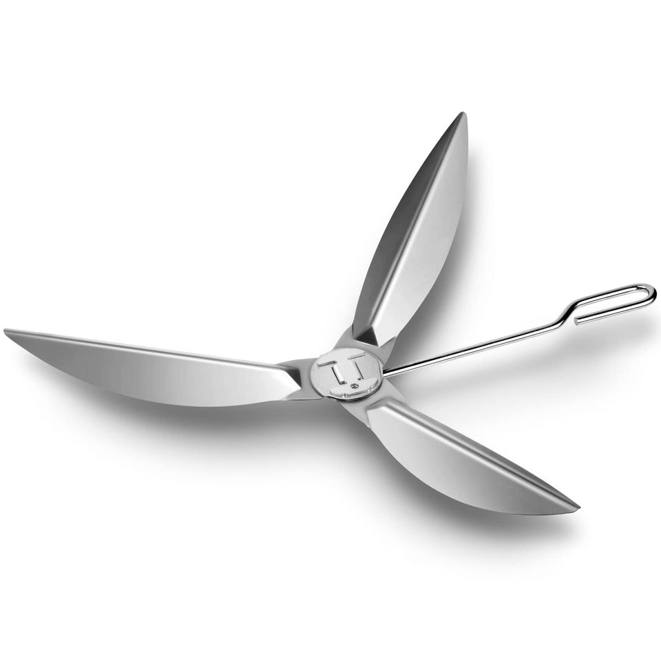 GazyGrill damper blade close-up for precise air control in Weber Kettle cleaning system.