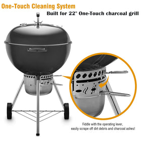 GazyGrill third damper blade included for balanced airflow during grilling.