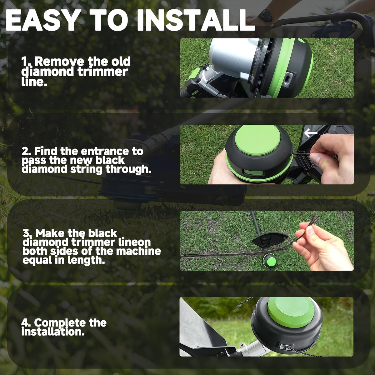 GBAuto 0.095 inch trimmer line for lawn and garden tasks.