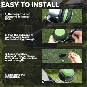 GBAuto 0.095 inch trimmer line for lawn and garden tasks.
