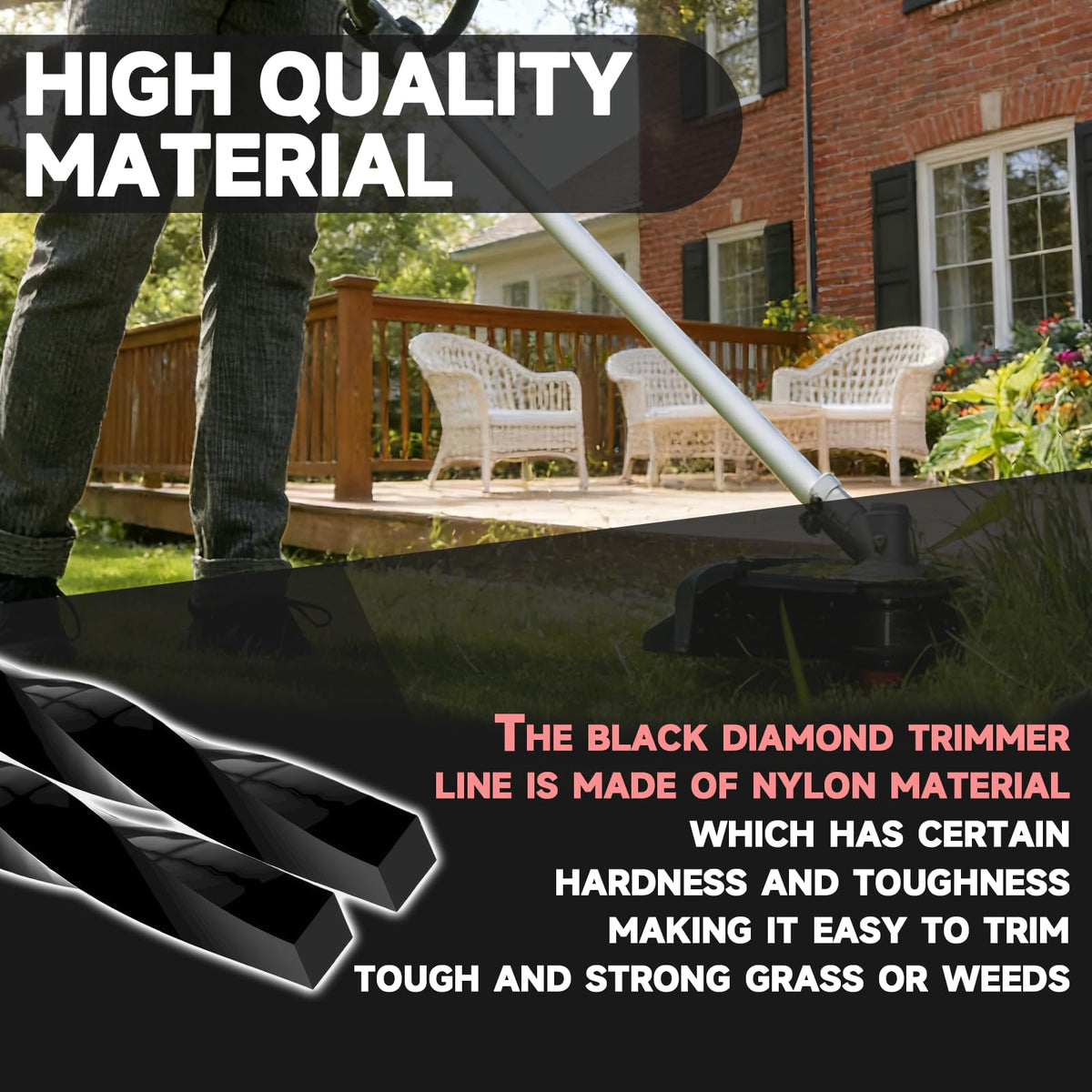GBAuto Echo-compatible 0.095 in trimmer line fits many brands.