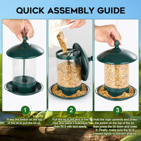 Gbekery feeder detachable design enables thorough cleaning for easy maintenance.