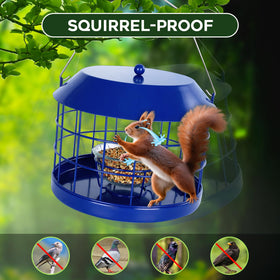 Gbekery feeder with detachable hook for easy hanging from trees or poles