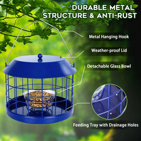 Gbekery weatherproof metal construction ensures durability in all seasons