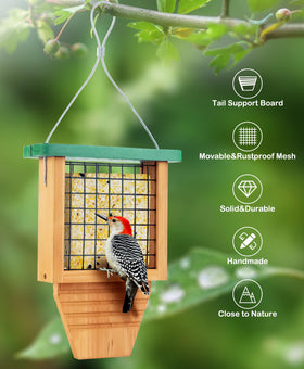 Gbekery cedar construction resists rust and weathering for year-round use.