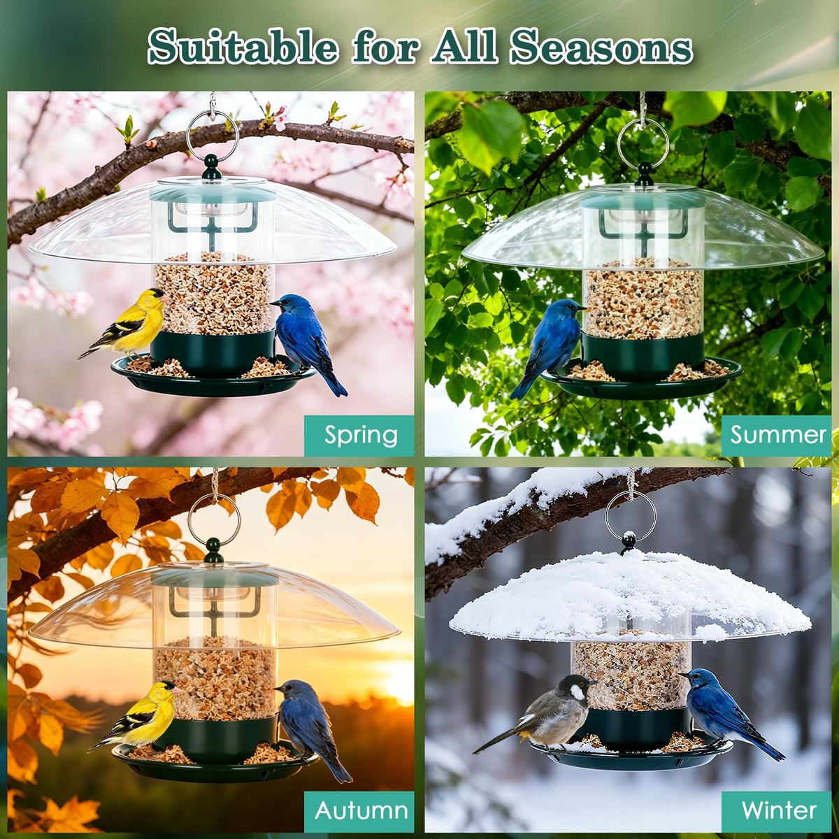 Gbekery circular perch supports several birds at once.