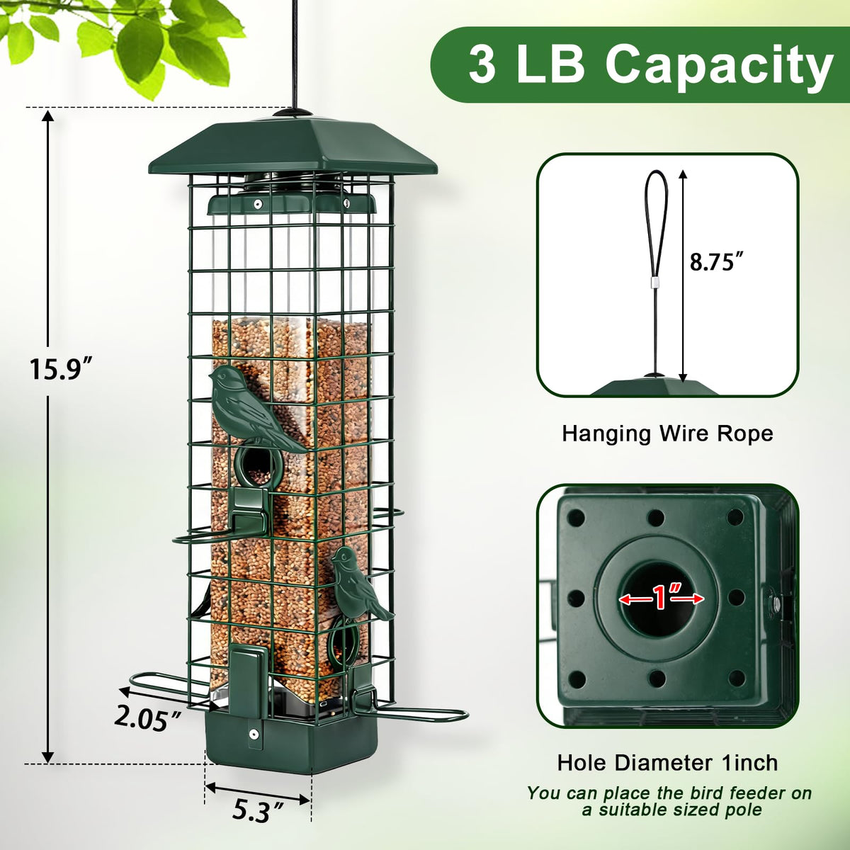 Gbekery gravity-activated seed ports shown in action protecting seeds.