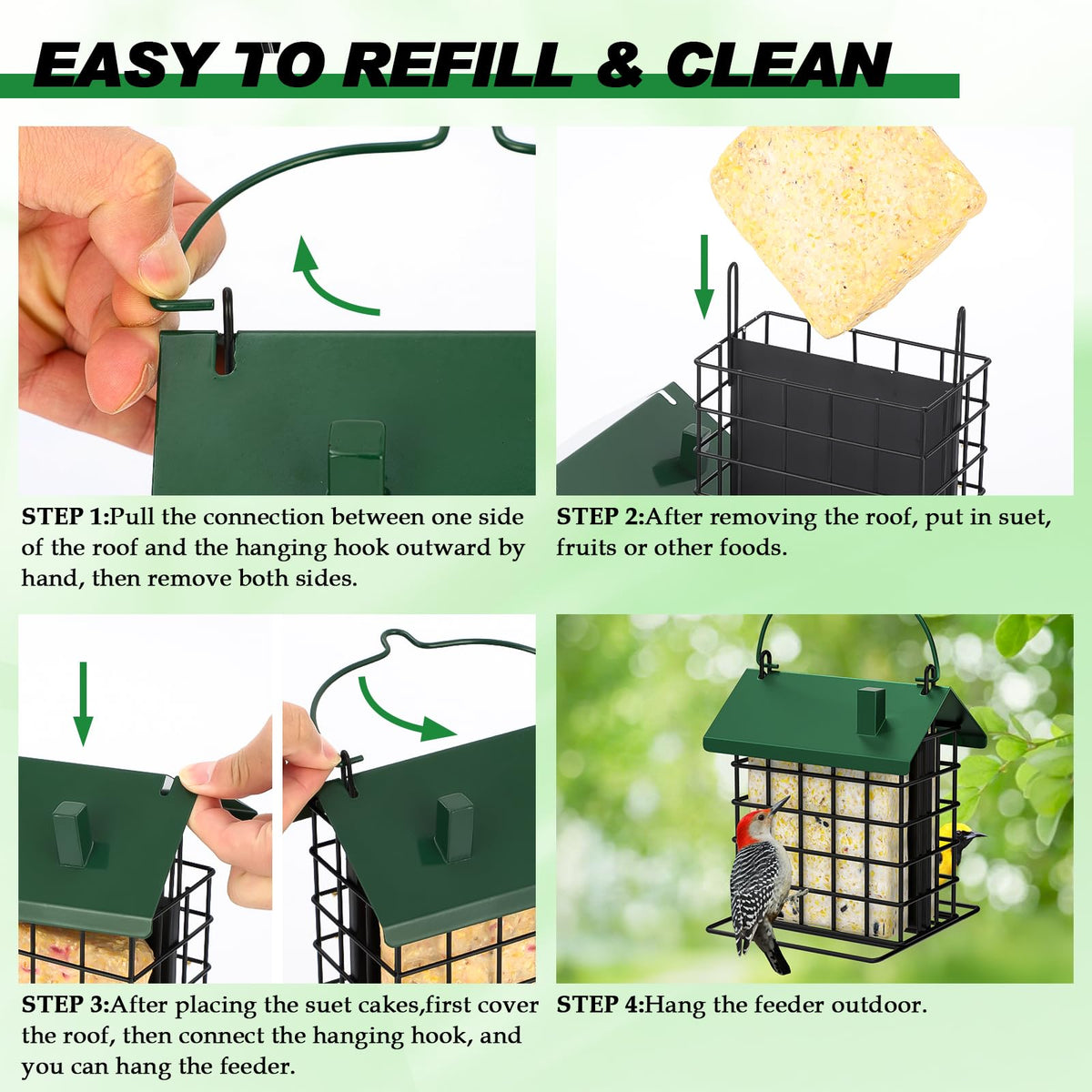 Gbekery squirrel-deterrent lid and hook help deter nibblers