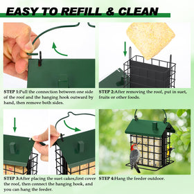 Gbekery squirrel-deterrent lid and hook help deter nibblers