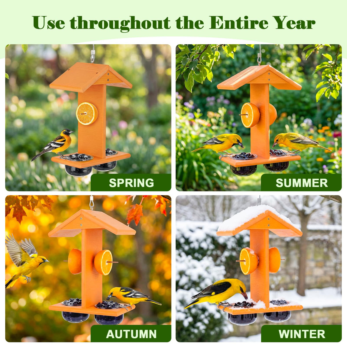 Gbekery Oriole Feeder easy to clean and refill for fresh treats.
