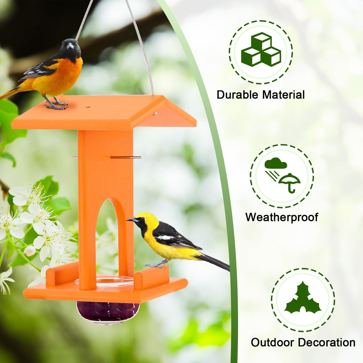 Gbekery Oriole Feeder easy to fill and clean for hygiene