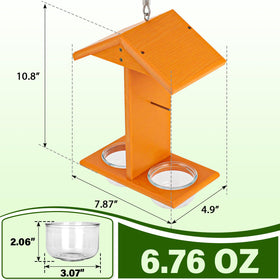 Gbekery Oriole Feeder with two removable glass cups for jelly and jam.