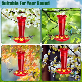 Gbekery outdoor hanging feeder easily attaches to hooks or branches.