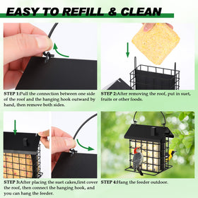 Gbekery secure hanging hook ensures stable outdoor placement.