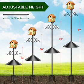 Gbekery 18-inch squirrel baffle blocks clever squirrels.