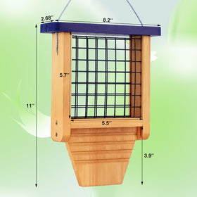 Gbekery tail-prop design supports long-tailed birds for stable, comfortable feeding.