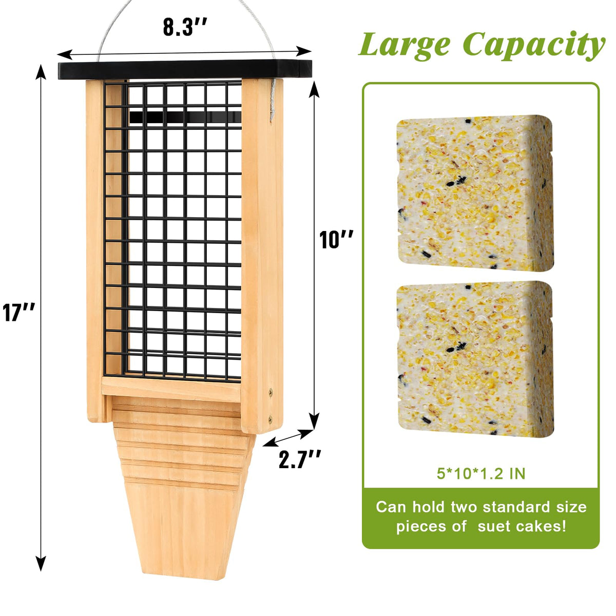 Gbekery tail-pro-design supports long-tailed birds for stable, comfortable feeding.