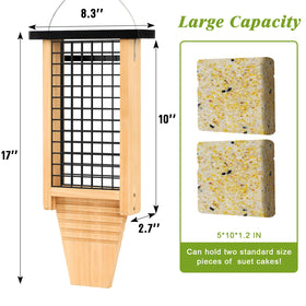 Gbekery tail-pro-design supports long-tailed birds for stable, comfortable feeding.