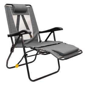 GCI Legz Up Lounger robust frame supports up to 250 pounds for outdoor lounging.