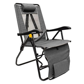 GCI Outdoor Legz Up Lounger folding-lounger for easy transport and quick outdoor setup.