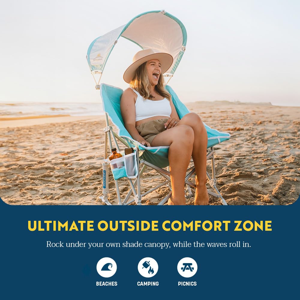 GCI Outdoor Pod Rocker beverage holder keeps drinks within reach while relaxing outside.