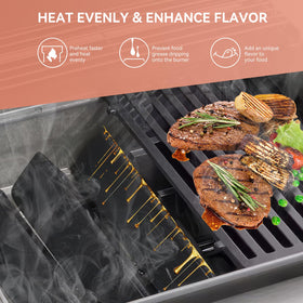 Gcostar 7636 flavorizer bars compatible with Weber models package includes 5 bars.