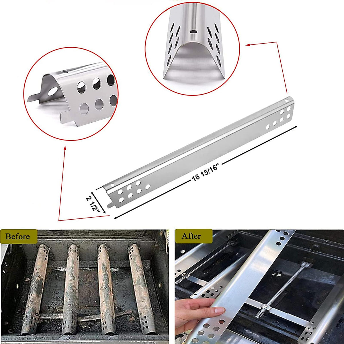 Gcostar adjustable crossover tubes help consistent flame control