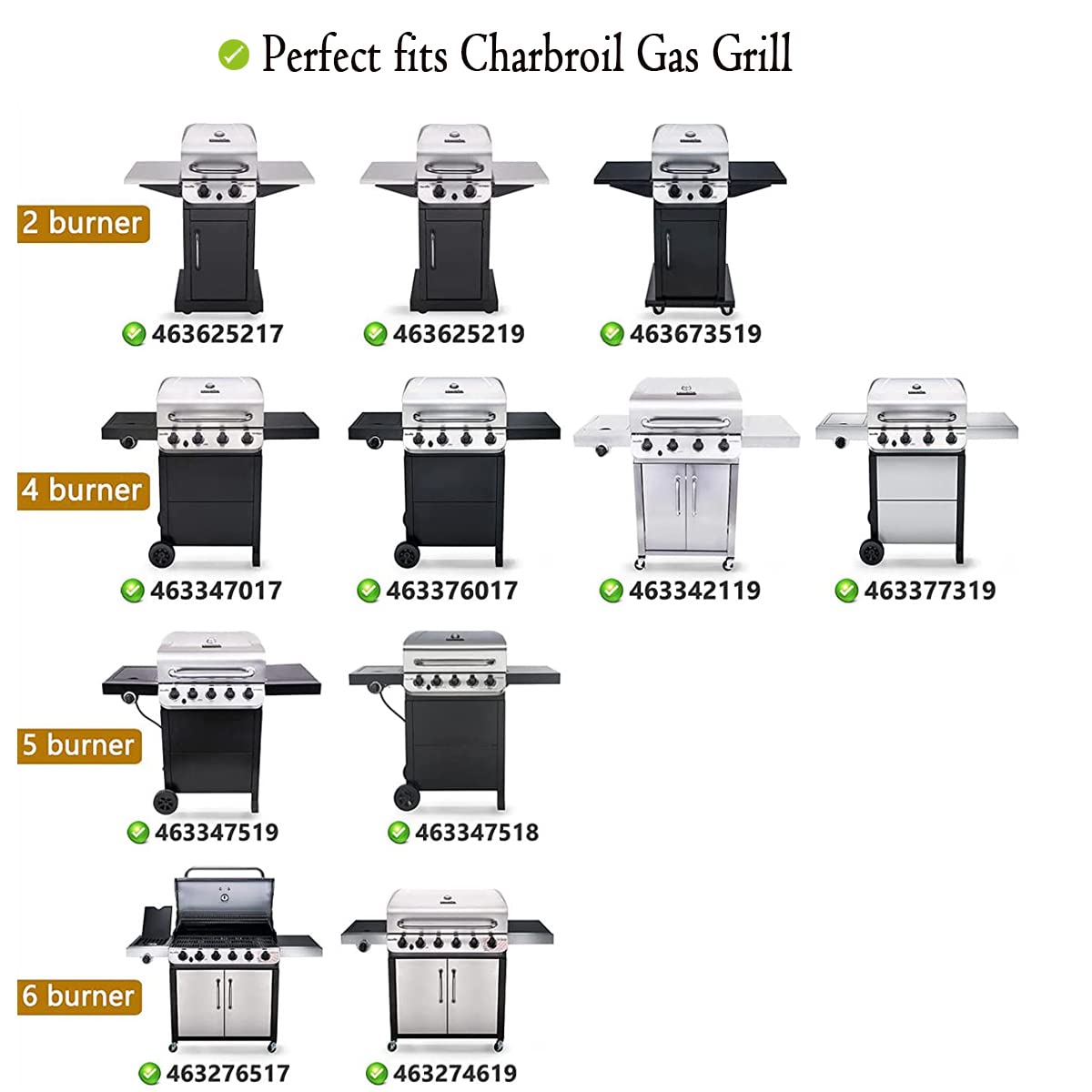 Gcostar burner grills designed for reliable flame coverage and even cooking