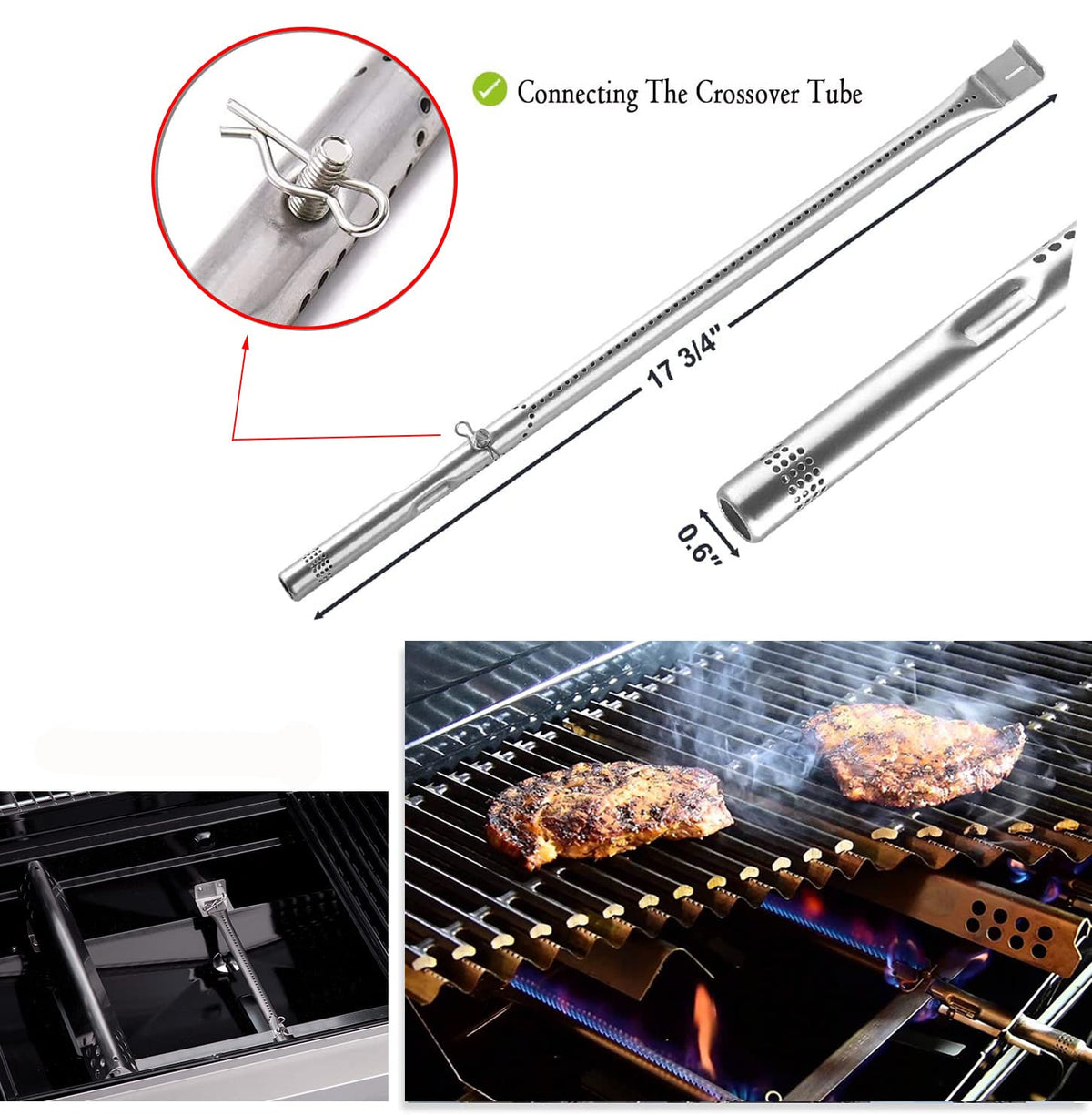 Gcostar heat plates for Char-Broil Performance extend grill life and even heat distribution