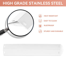 Gcostar Pit Boss Pro 1100 burner front view shows robust stainless steel construction
