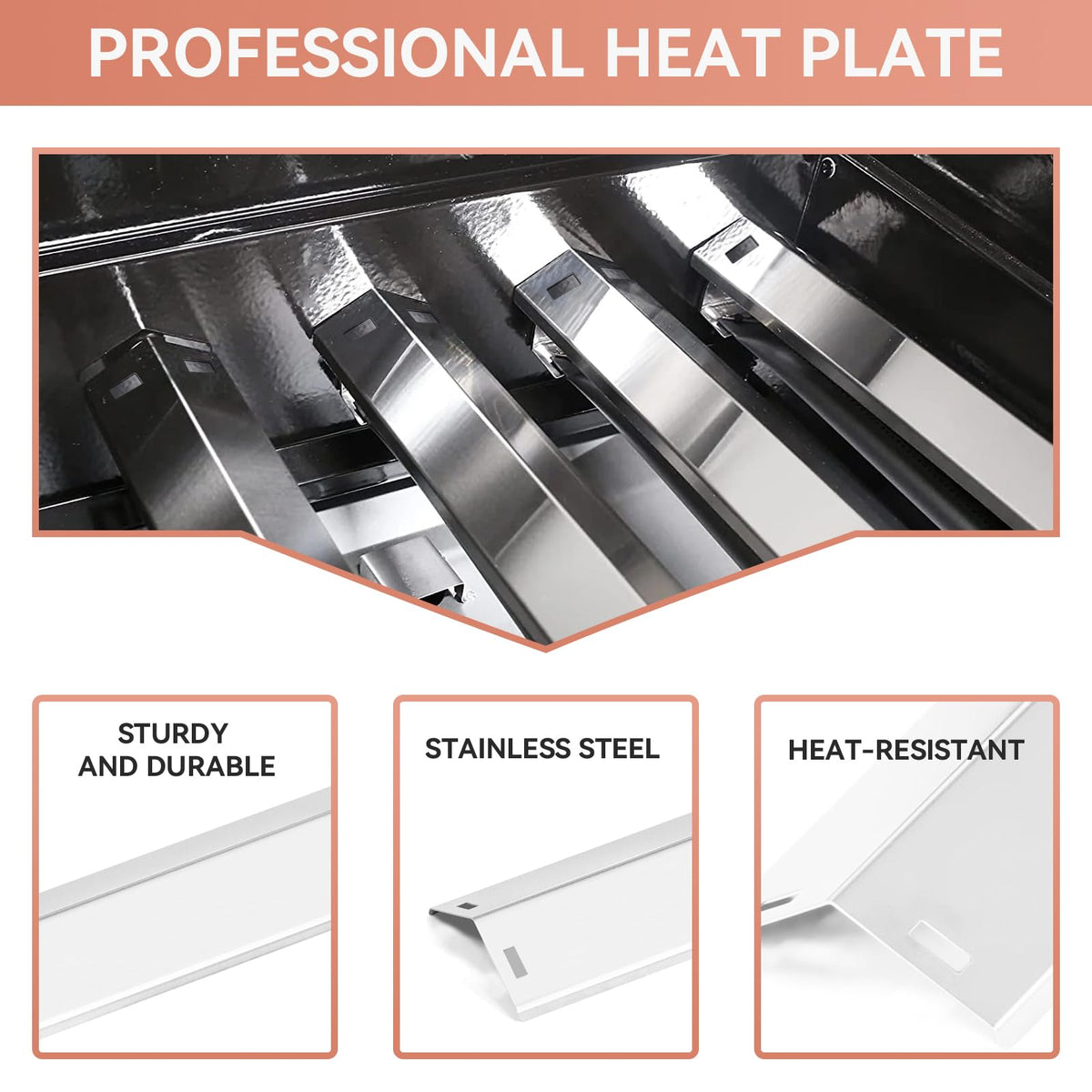 Gcostar Pit Boss Pro 1100 burner side view highlights durable materials and fit