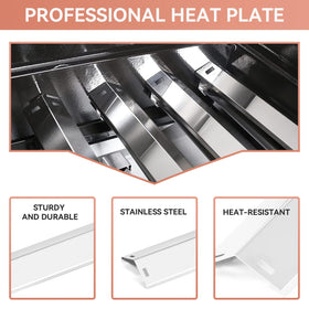 Gcostar Pit Boss Pro 1100 burner side view highlights durable materials and fit