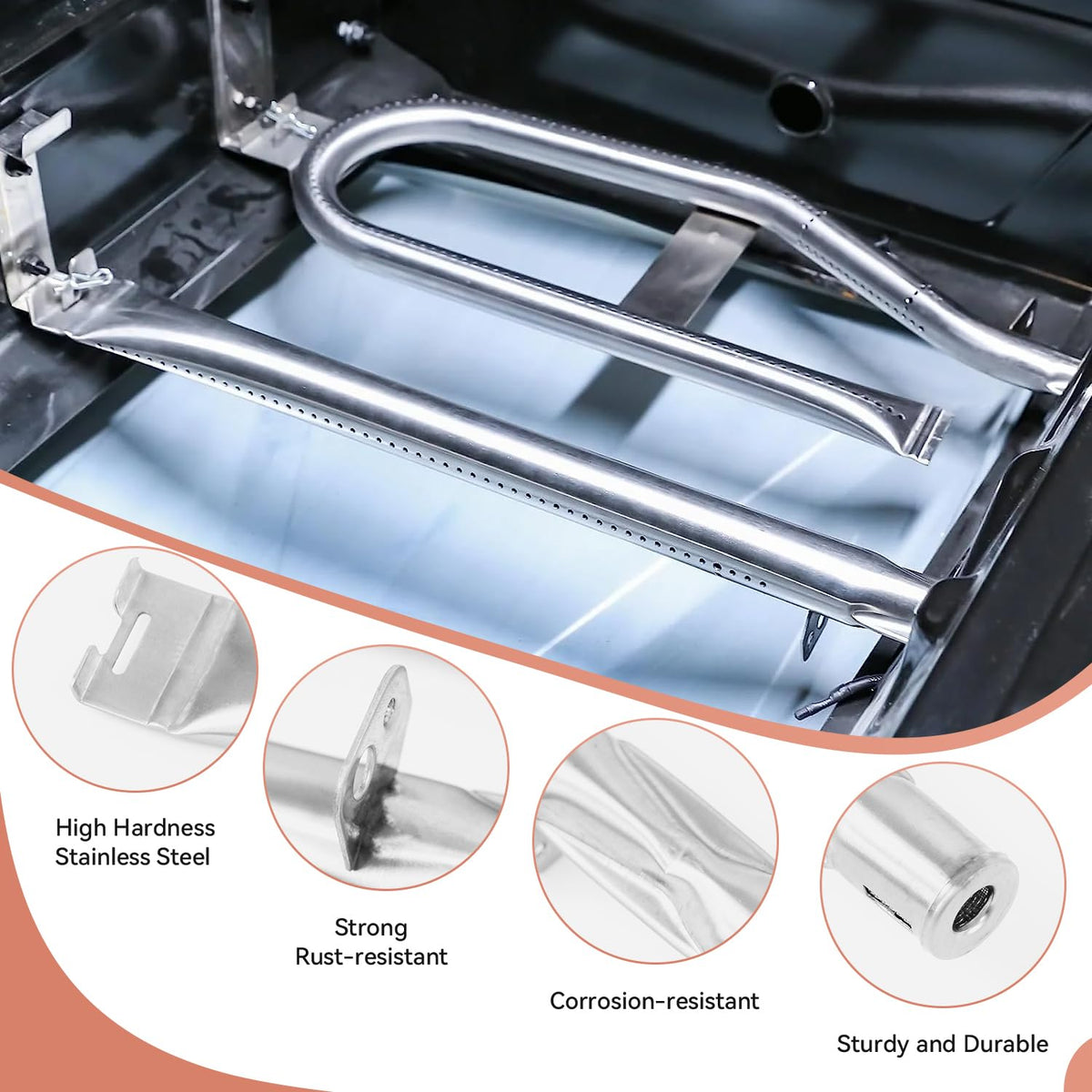 Gcostar porcelain heat plate 22ga provides sturdy support and even heat distribution