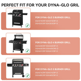Gcostar heat plate for 4-burner Dyna-Glo grills; durable replacement.