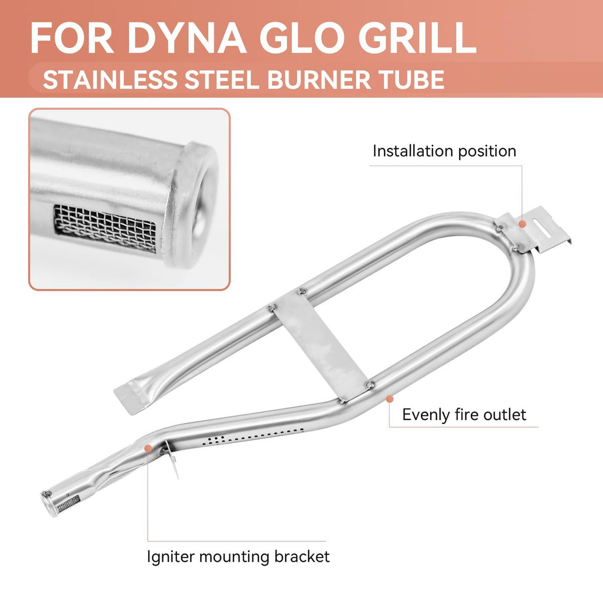 Gcostar stainless steel burner tubes offer robust construction for grilling seasons