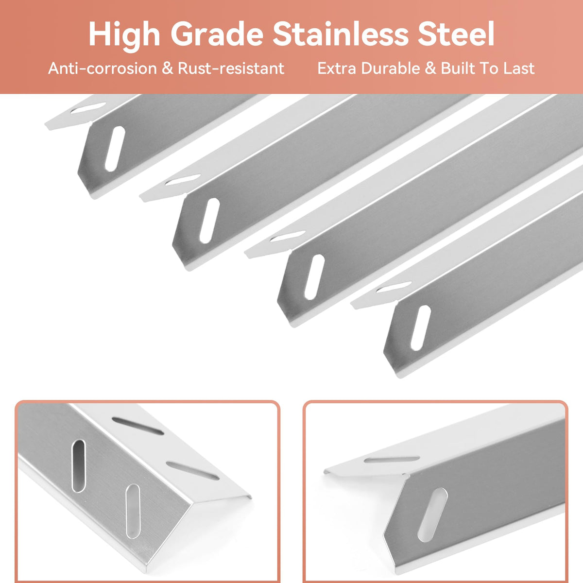 Gcostar stainless steel burners 5-pack improve durability and consistent flame distribution.