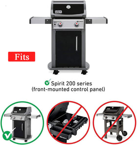 Gcostar Weber Spirit 200-series burners 18-inch main burners for reliable searing heat.