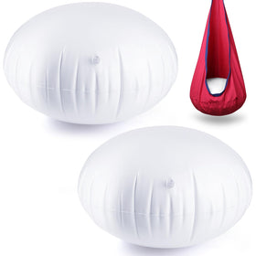 GCTWFYK pod chair cushions 2-pack in white, ready for 27.5in pod seats.