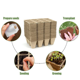 GCVOPTON 12-cells-per-tray layout supports growing multiple plants in small spaces