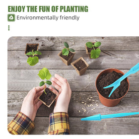 GCVOPTON compact size seed pots ideal for indoor and outdoor seed starting