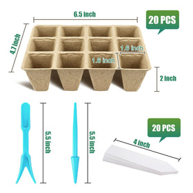 GCVOPTON seedling tray 240-cells emphasizes space-efficient gardening and multiple plant options