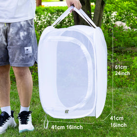 GDanes pop-up habitat large zipper opening for easy feeding and release