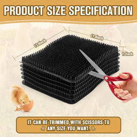 GDHSWJ durable poly nesting pad resists coop scratching.
