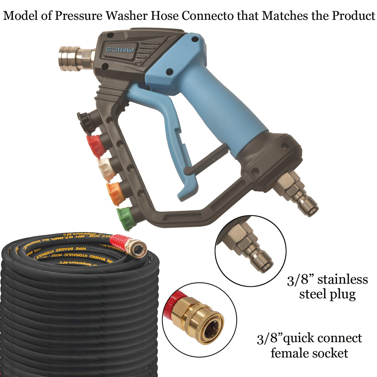 GDHXW ideal for cars, driveways, decks, and siding with precise spray control