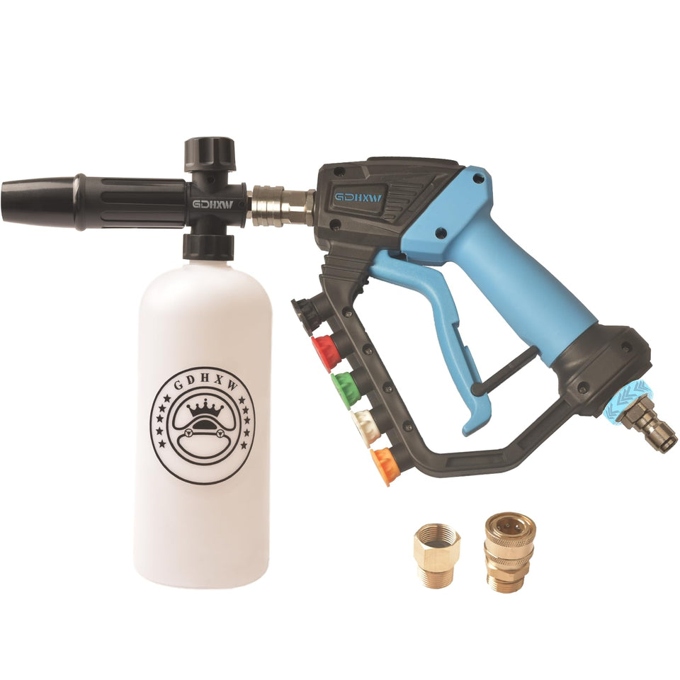 GDHXW pressure washer gun with swivel reduces fatigue during long cleaning sessions.