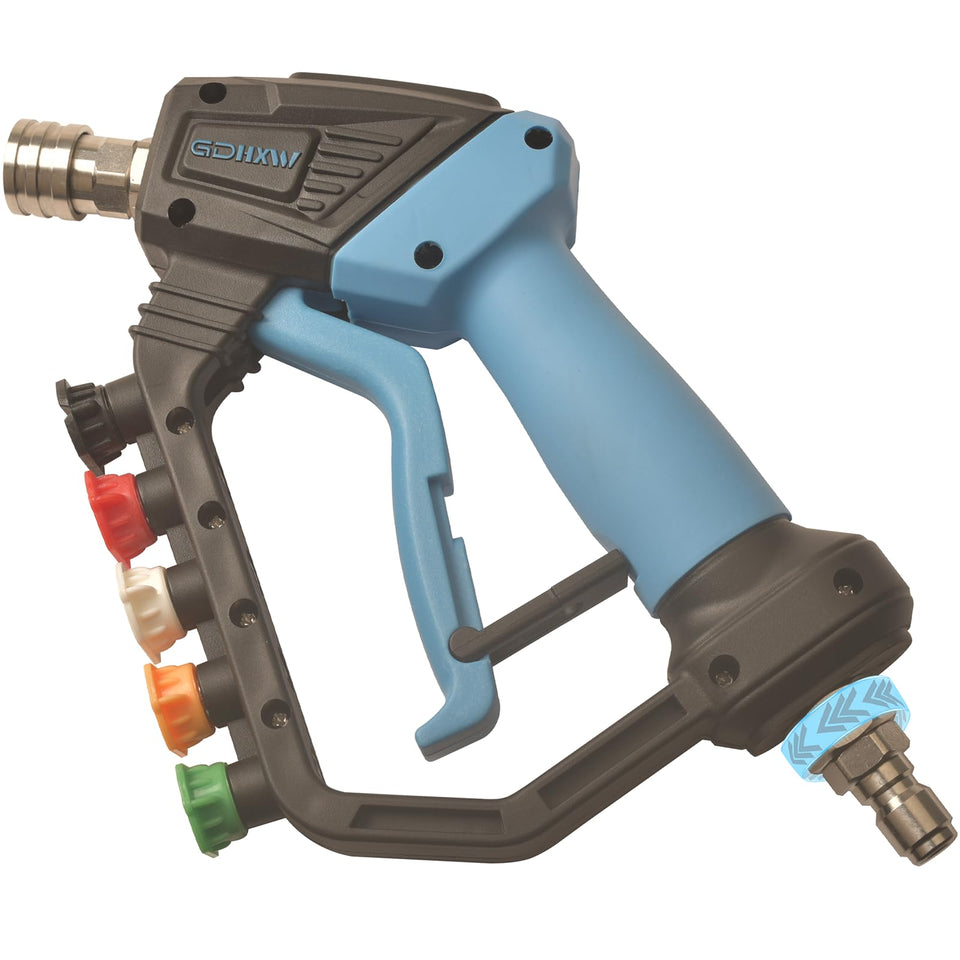 GDHXW short high power pressure washer gun with swivel improves maneuverability during cleaning