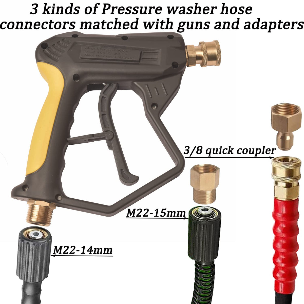 GDHXW X-887 brass foam lance highlights durable foam flow